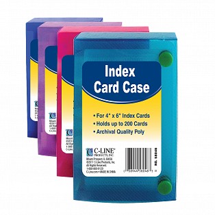 C-Line Products  Index Card Case - Assorted