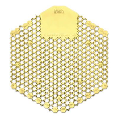 Picture of Fresh Products 3WDS60CBLCT Wave 3D Urinal Deodorizer Screen- Yellow - Citrus