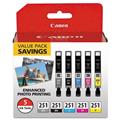 Canon Wide Format 6513B011 CLI-251 Tri-Color Ink Canon Wide Format 6513B011 CLI-251 Tri-Color Ink