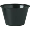 Dcc P400BLK Black Polystyrene Souffle Cup - 4 oz. Dcc P400BLK Black Polystyrene Souffle Cup - 4 oz.