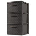 Sterilite 26306P02 3 Drawer Weave Tower Sterilite 26306P02 3 Drawer Weave Tower