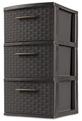 Picture of Sterilite 26306P02 3 Drawer Weave Tower