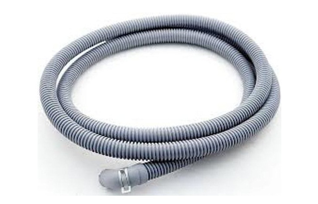 Washing Machine Drain Hose Assembly, Gray Plastic