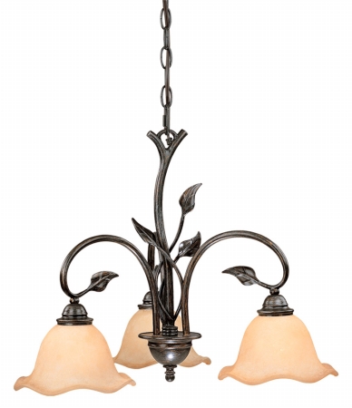 Vine 3L Chandelier - Oil Shale