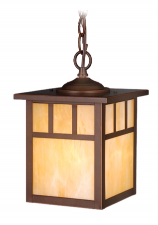 Mission 7 in. Outdoor Pendant - Burnished Bronze