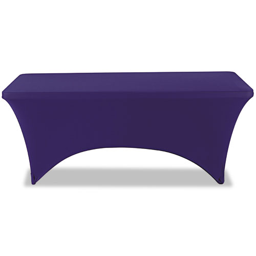 Blue Stretch-Fabric Table Cover, Polyester & Spandex - 30 x 72 in.