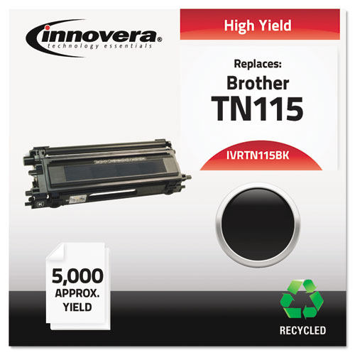 Innovera TN115BK Black Toner Cartridge, 5000 Page Yield
