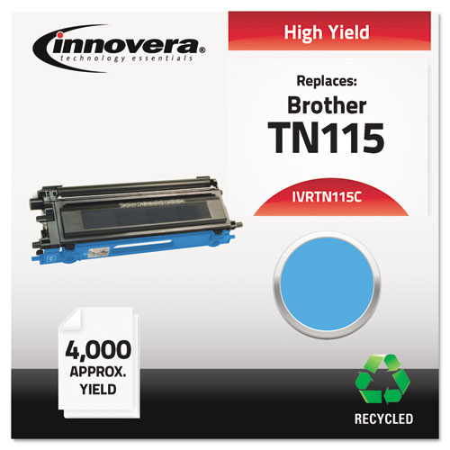 Innovera TN115C Cyan Toner Cartridge, 4000 Page Yield