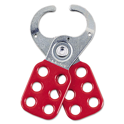 Picture of Master Lock 421BX 2.37 in. Steel Lockout Hasp Steel & Vinyl- Red