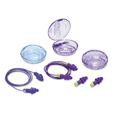 Rockets Reusable Earplugs, Cordless - Purple & Bright Green