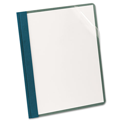 Picture of Oxford 57872 Earthwise Recycled Clear Front Report Covers - Letter Size- Blue