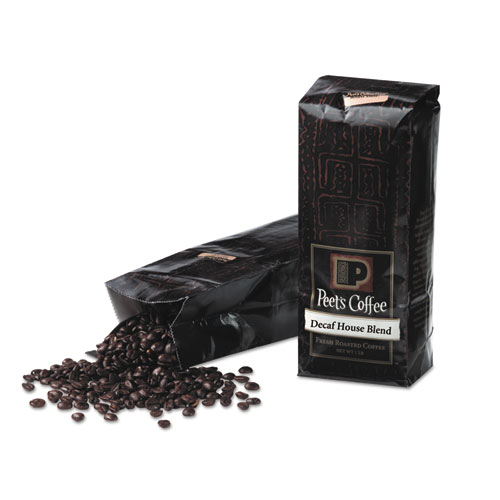 Picture of Peets Coffee And Tea 500689 1 lbs. Whole Bean Bulk Coffee - Decaf House Blend