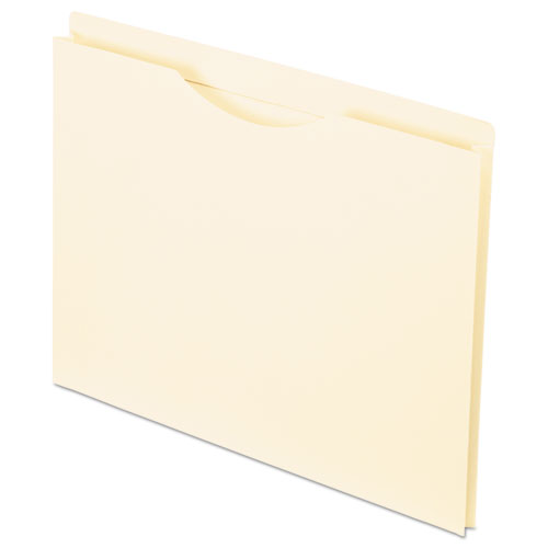 1 in. Expansion Reinforced Top Tab File Jacket - Letter, Manila