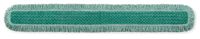 Picture of Rubbermaid Commercial Products Q460GRE 60 in. Microfiber Dry Dusting Mop Heads With Fringe - Green