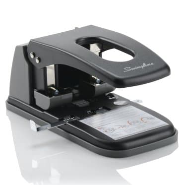 Picture of Swingline 74190 Extra Heavy-Duty Two-Hole Punch&#44; 0.28 in. Holes - Black & Gray