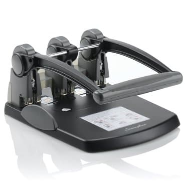 Picture of Swingline 74194 Extra High-Capacity Three-Hole Punch&#44; 0.28 in. Holes - Black & Gray
