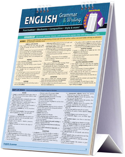 Picture of BarCharts 9781423225775 English Quickstudy Easel