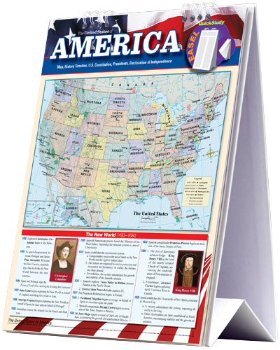 Picture of BarCharts 9781423225737 American History Quickstudy Easel