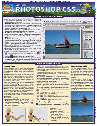 Picture of BarCharts 9781423215073 Photoshop Cs5 Quickstudy Easel