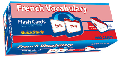 Picture of BarCharts 9781423221173 French Vocabulary Flash Cards