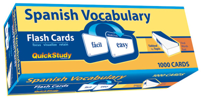 Picture of BarCharts 9781423221661 Spanish Vocabulary Flash Cards