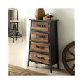 4D Concepts 148019 Urban Collection 4 Drawer Chest, Black & Grey 4D Concepts 148019 Urban Collection 4 Drawer Chest, Black & Grey