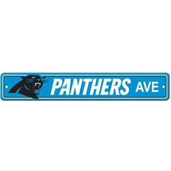 Picture of Fremont Die 92328 Carolina Panthers Plastic Street Sign