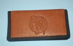 Boston Celtics Leather/Nylon Embossed Checkbook Cover
