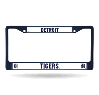 Picture of Detroit Tigers License Plate Frame Metal Navy