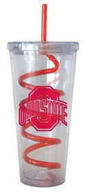 Picture of Ohio State Buckeyes 22 oz Tumbler with Swirl Straw