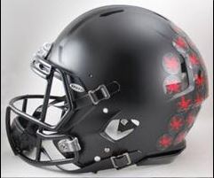 Ohio State Buckeyes Deluxe Replica Speed Helmet - Satin Black - 2015 Alternate - Authentic Design