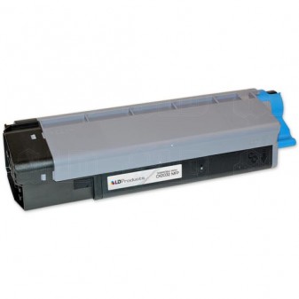 Picture of 43324476 Okidata Compatible Cyan Aftermarket Toner Cartridge; Page Yield - 5000