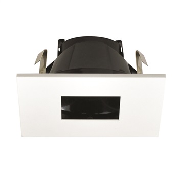 Nora Lighting NL-4855WW 4 in. Square- 2 in. Square Hole- White Square Trim