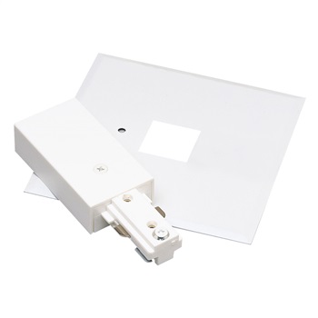Nora Lighting NT-2311S Live End With Canopy- Silver