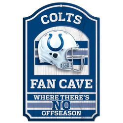 Indianapolis Colts Sign 11x17 Wood Fan Cave Design
