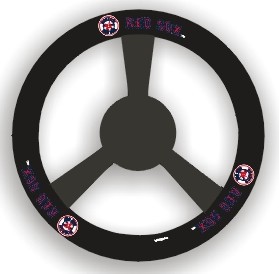 Picture of Boston Red Sox Steering Wheel Cover Leather Special Order