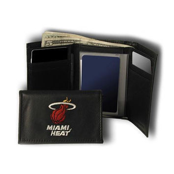 Picture of Miami Heat Wallet Trifold Embroidered Leather 2012 Champ
