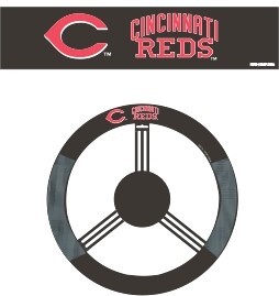 Picture of Cincinnati Reds Steering Wheel Cover Mesh Style