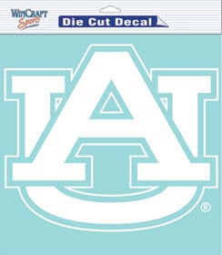 Picture of Auburn Tigers Decal 8x8 Die Cut White