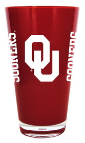 Oklahoma Sooners 20 oz Insulated Plastic Pint Glass