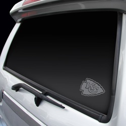 Kansas City Chiefs Decal Chrome Window Graphic