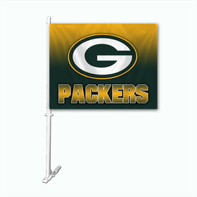 Picture of Green Bay Packers Car Flag Ombre