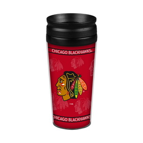 Picture of Chicago Blackhawks Travel Mug 14oz Full Wrap Style