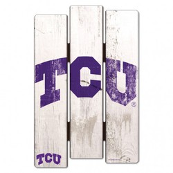Picture of TCU Horned Frogs Sign 11x17 Wood Fence Style
