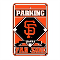 Picture of San Francisco Giants Sign - Plastic - Fan Zone Parking - 12 in x 18 in