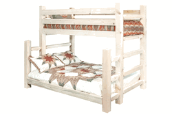 Picture of Montana Woodworks MWHCBBTFNV Homestead Collection Twin Over Full Bunk Bed- Clear Lacquer Finish
