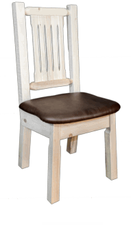 Picture of Montana Woodworks MWHCKSCNVSADD Homestead Collection Side Chair- Saddle Pattern