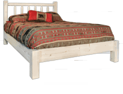 Picture of Montana Woodworks MWHCPBFV Homestead Collection Full Platform Bed- Clear Lacquer Finish