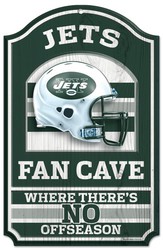New York Jets Sign 11x17 Wood Fan Cave Design