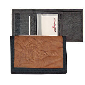 Picture of Florida Marlins Leather/Nylon Embossed Tri-Fold Wallet
